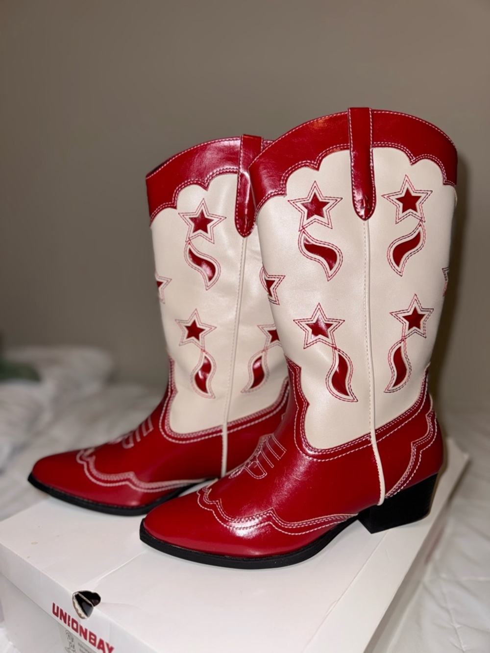 UNIONBAY Women's Oretta Star Western Boots